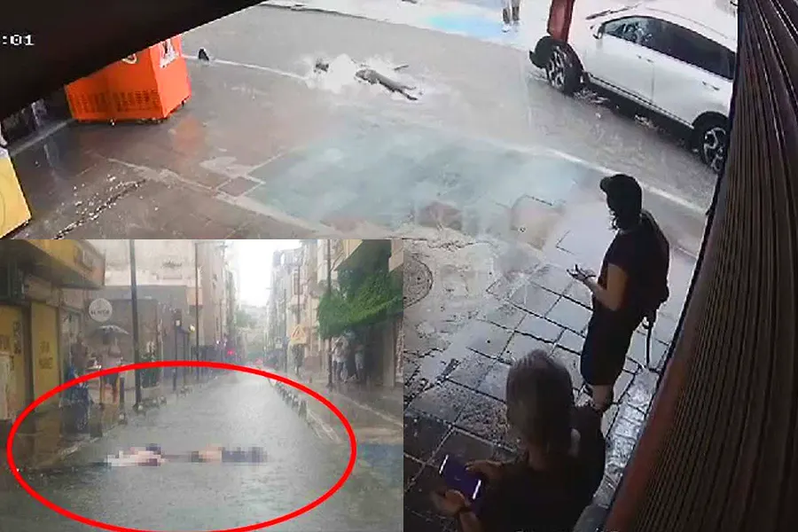 Izmir, personas electrocutadas