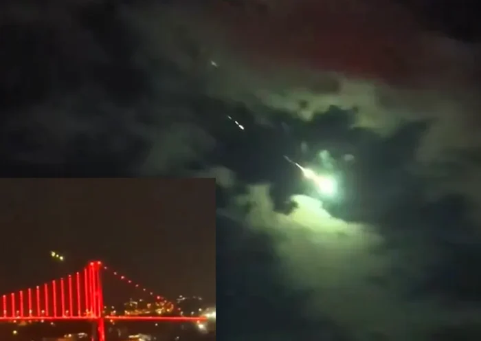 meteor over Istanbul and Ankara