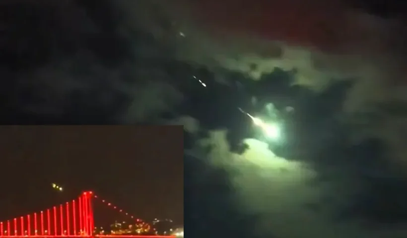 meteor over Istanbul and Ankara