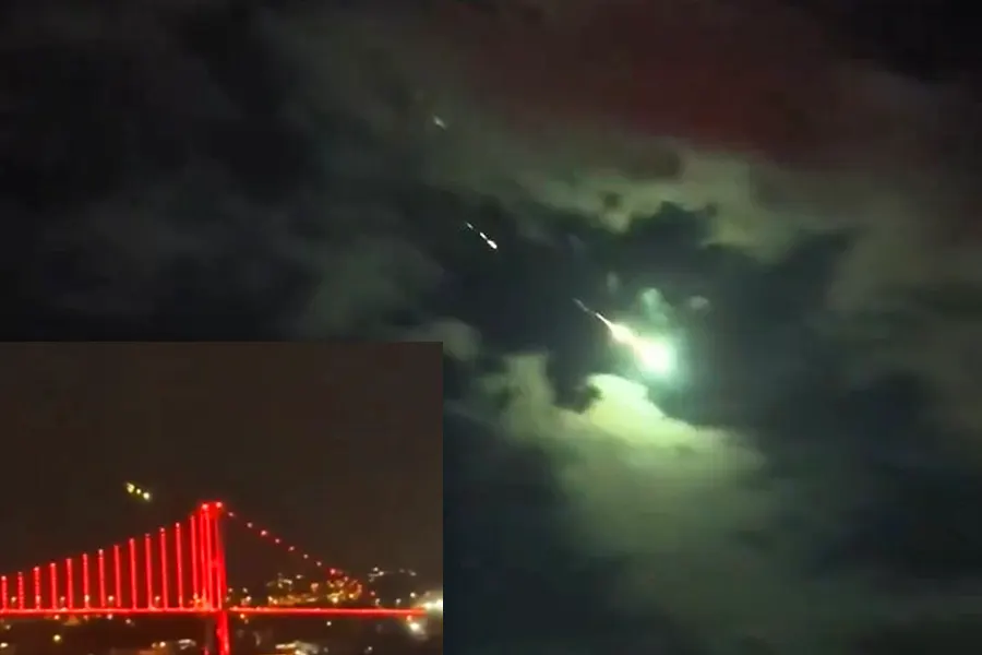 meteor over Istanbul and Ankara
