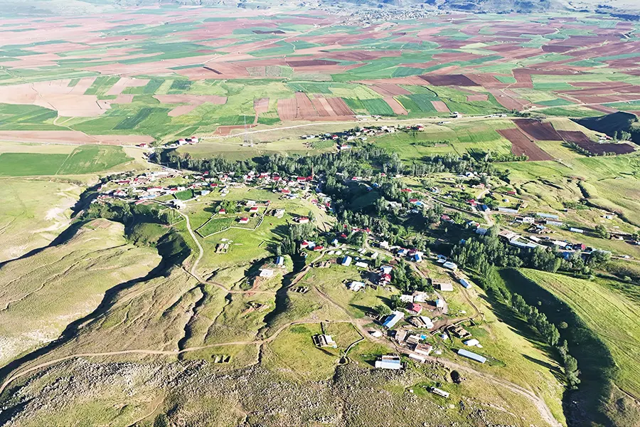 Turkey, border change between two villages
