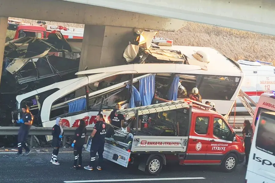 bus crash in Ankara
