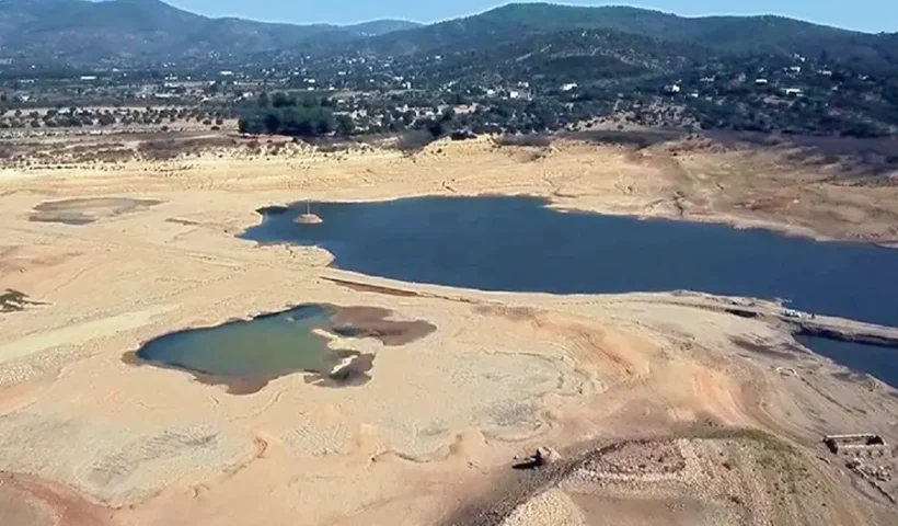 drought, a dam in Bodrum