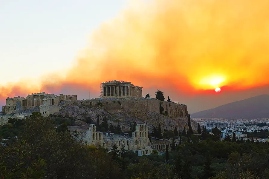 Fires in Athens