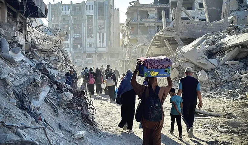 Gaza, éxodo de palestinos