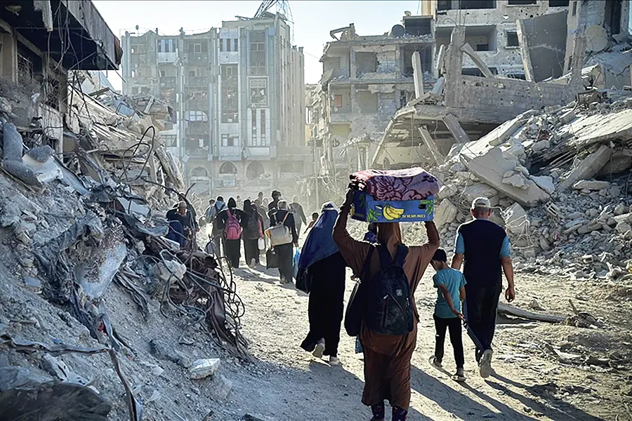 Gaza, éxodo de palestinos