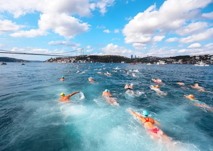 swimming race across the Bosphorus