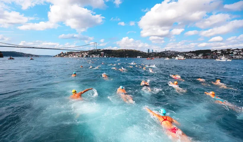 swimming race across the Bosphorus