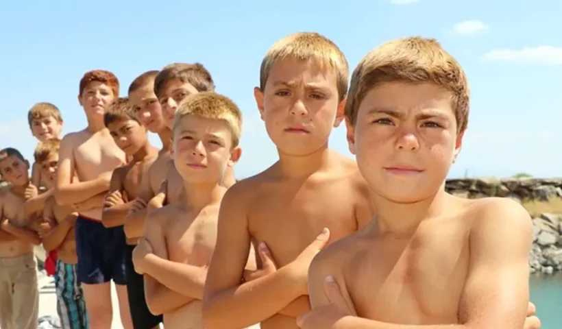 Turkey, blonde children in Van