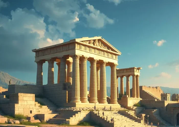 ancient temple (AI)