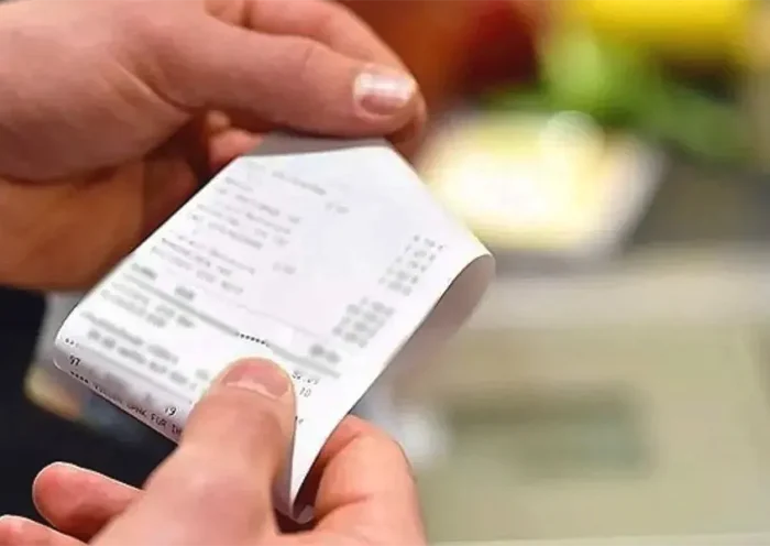 shopping receipt