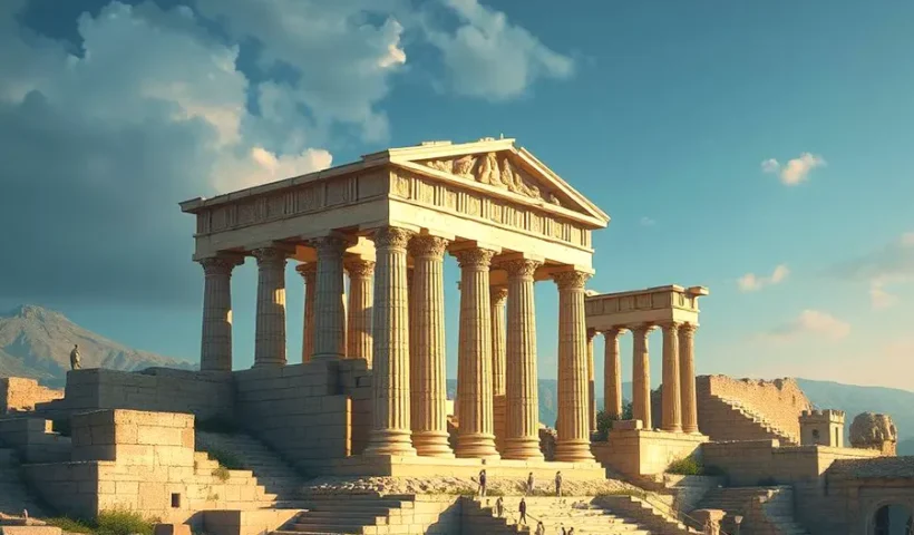 templo antiguo (IA)