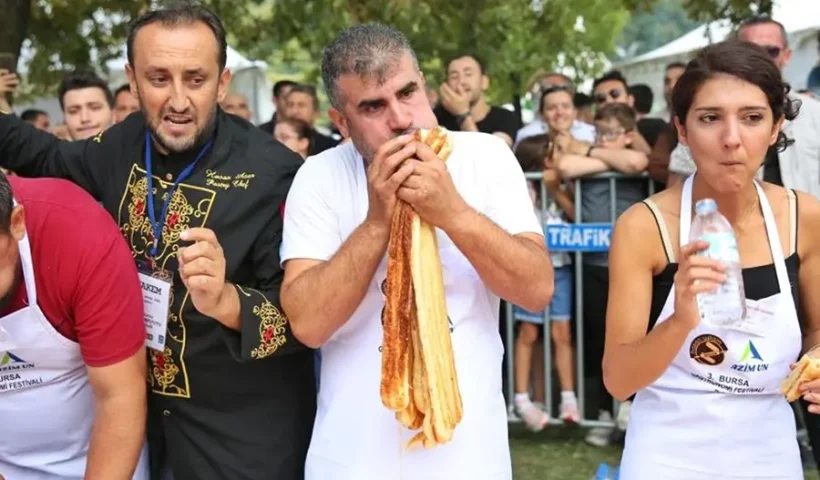 Turkey, börek eating contest