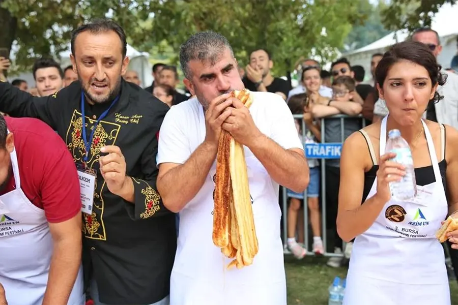 Turkey, börek eating contest