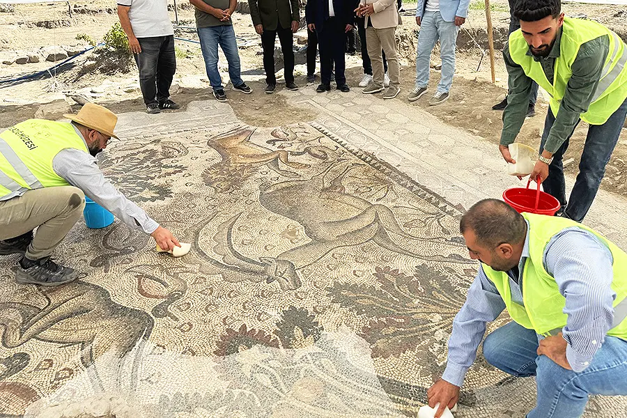 Turquía, mosaicos romanos en Elazığ