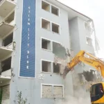 buildings damaged in the earthquake