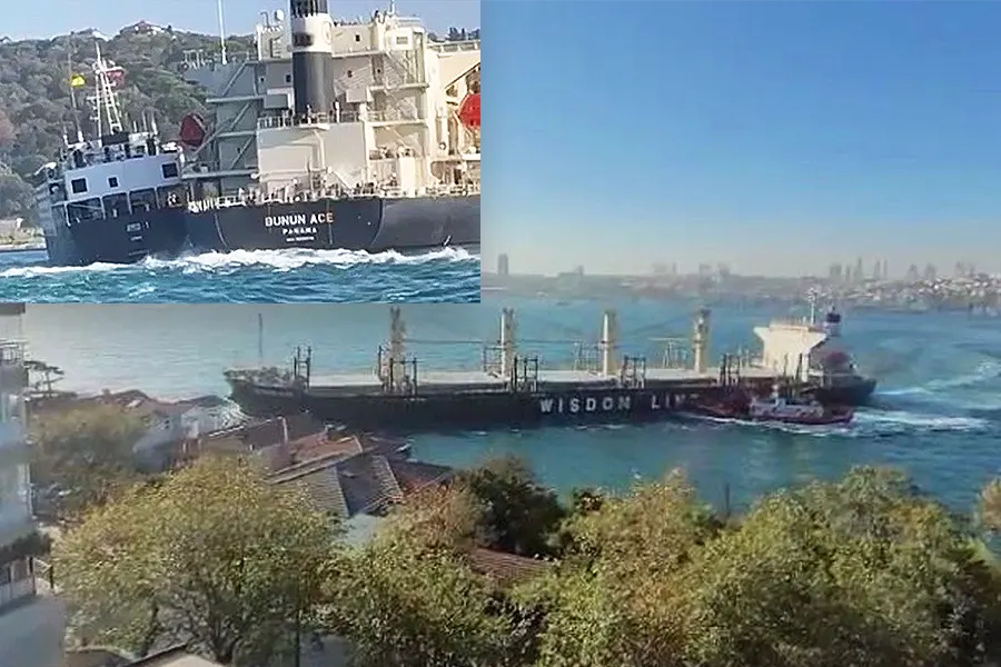 Estambul, colisión de barcos en el Bósforo