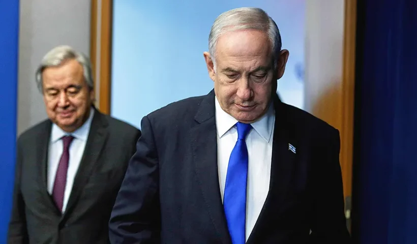 Guterres, Netanyahu