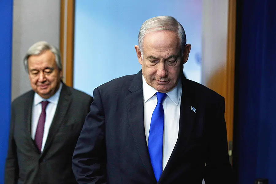 Guterres, Netanyahu