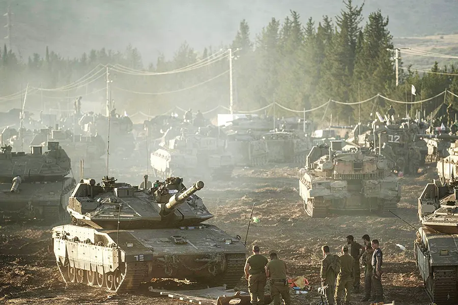 Israeli army tanks