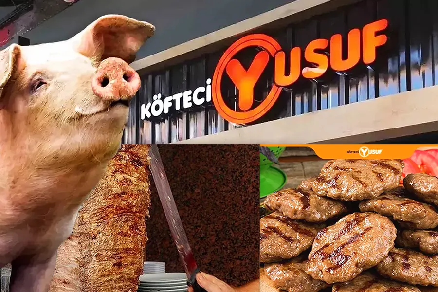 scandal, pork meat at Köfteci Yusuf
