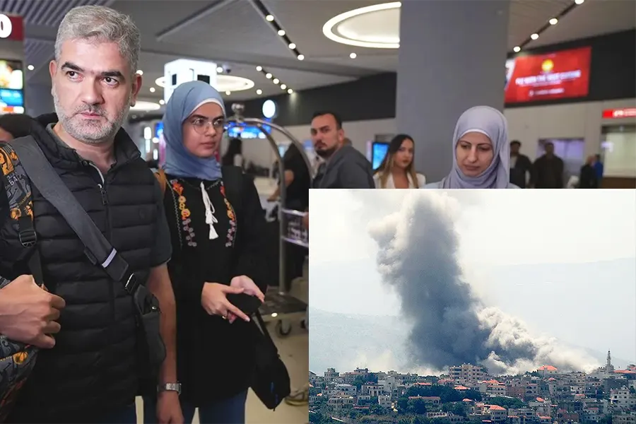 turcos evacuados del Líbano