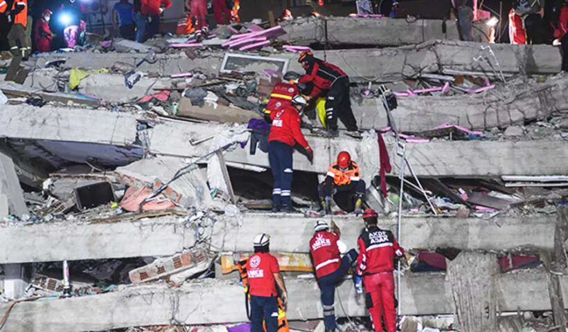 Turkey, rescue during the Izmir's earthquake