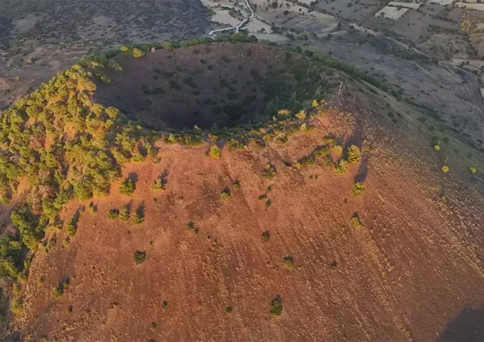 volcano in Manisa, Turkey