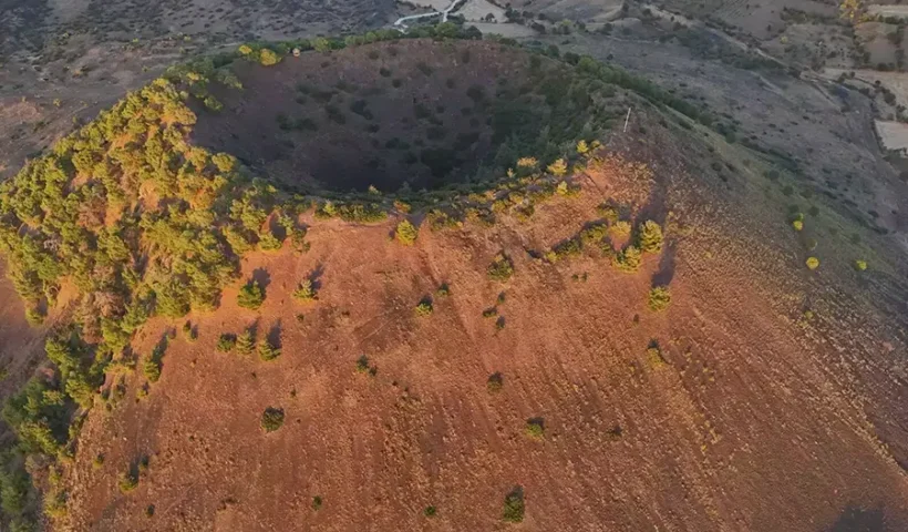 volcano in Manisa, Turkey