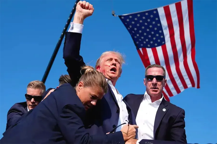 foto del atentado contra Trump