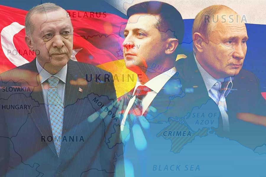 Turkey, Ukraine, Russia
