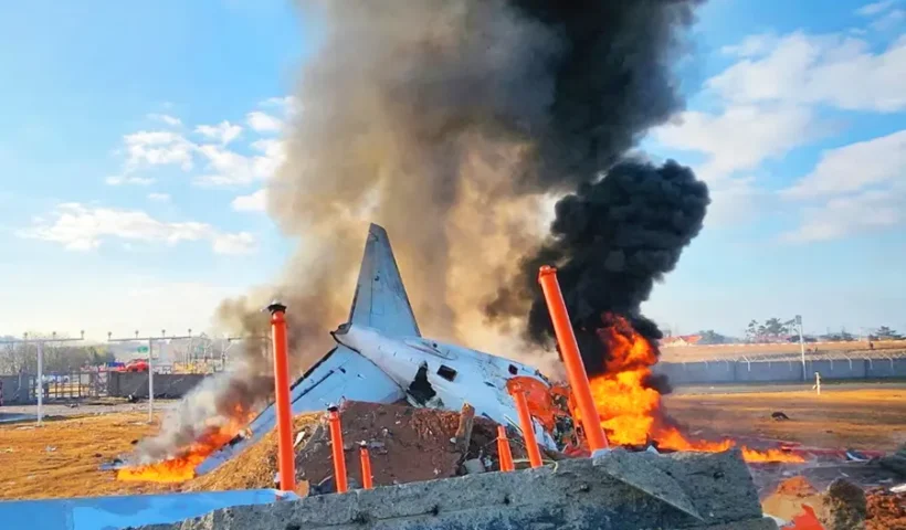 accidente de avión en Corea del Sur