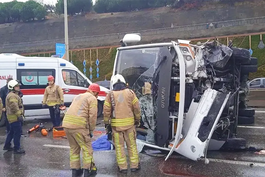 bus accident in Istanbul