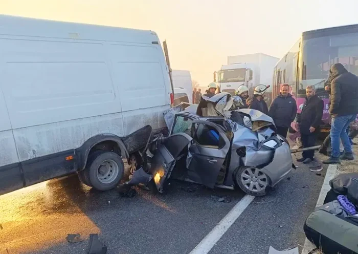 chain collision in Turkey