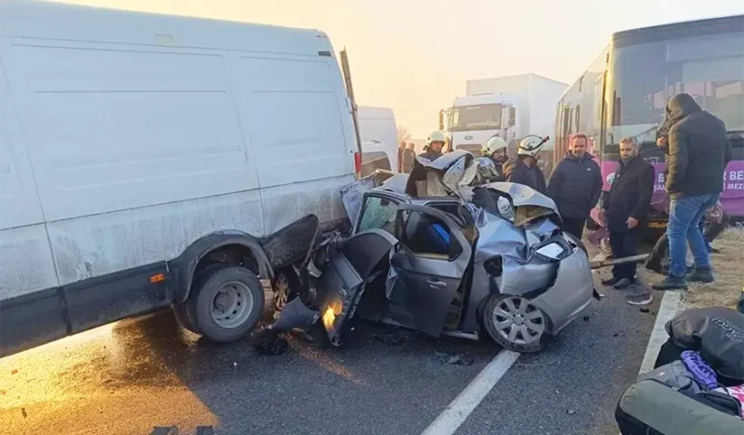 chain collision in Turkey