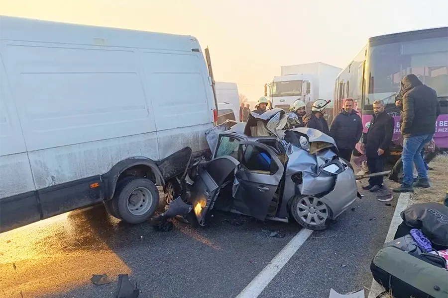 choque en cadena en Turquía