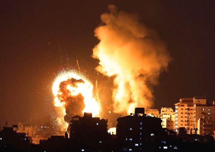 Israel bombing over Gaza