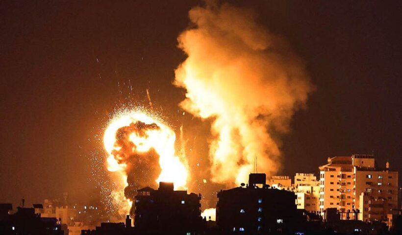 Israel bombing over Gaza