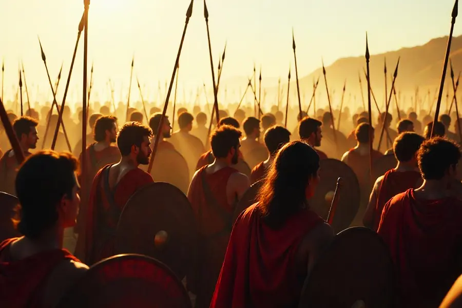 batalla antigua de griegos (IA)