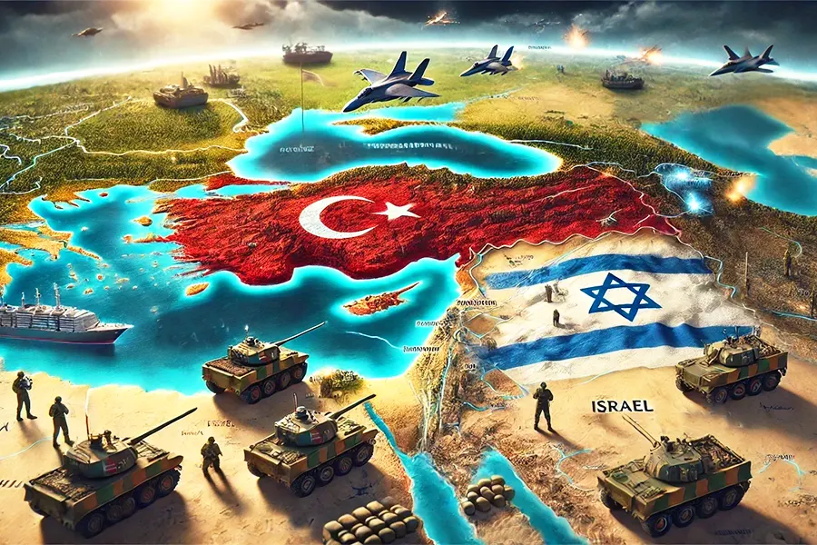 guerra entre Turquía e Israel (IA)