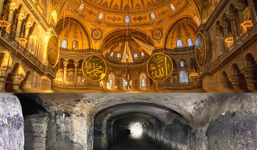 Hagia Sophia, underground structures