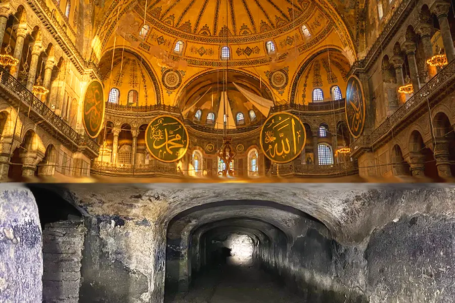 Hagia Sophia, underground structures