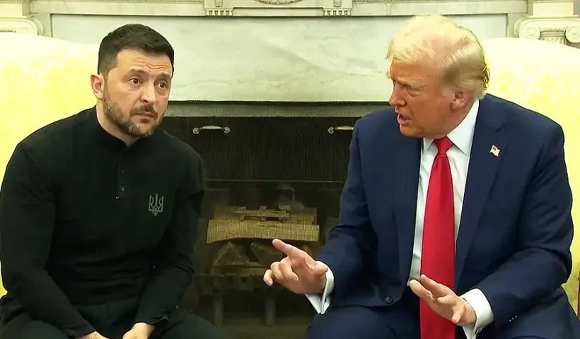 discusión entre Zelensky y Trump