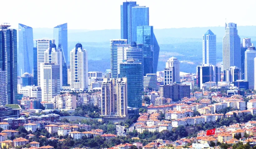 Istanbul, skyscrapers at Levent