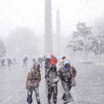 nevadas en Sultanahmet (Estambul)