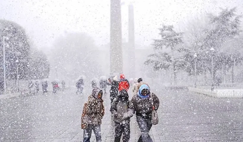 nevadas en Sultanahmet (Estambul)