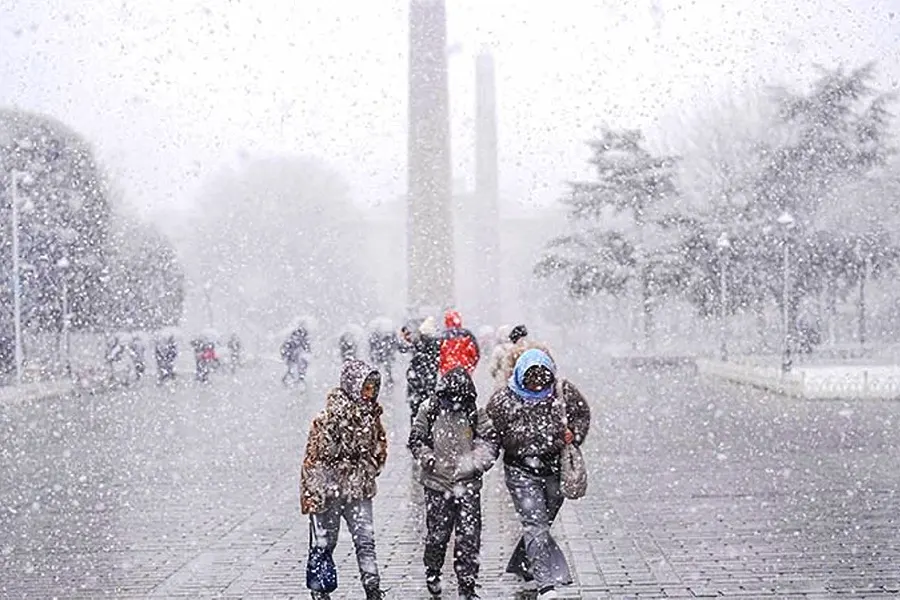 nevadas en Sultanahmet (Estambul)