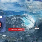 Santorini's tsunami in the Aegean