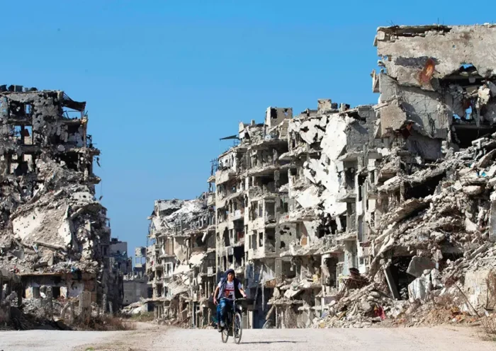 Syria, devastation in Homs