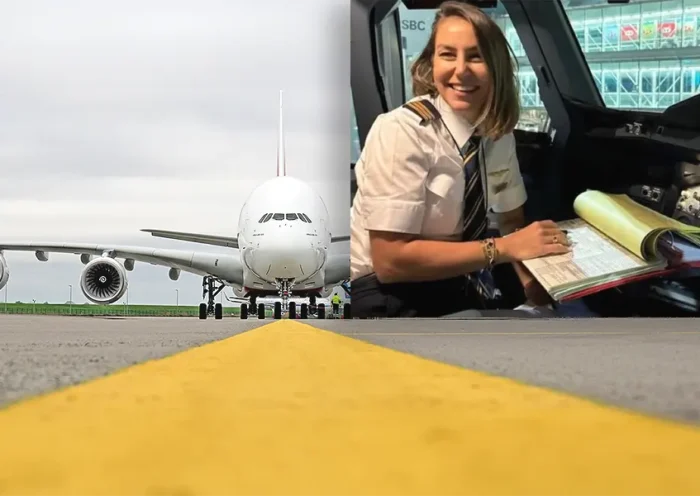 1st Turkish woman pilot of a A380 plane
